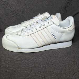 Adidas Originals Samoa Leather White  Retro Leather Sneakers Women's Shoes 10.5